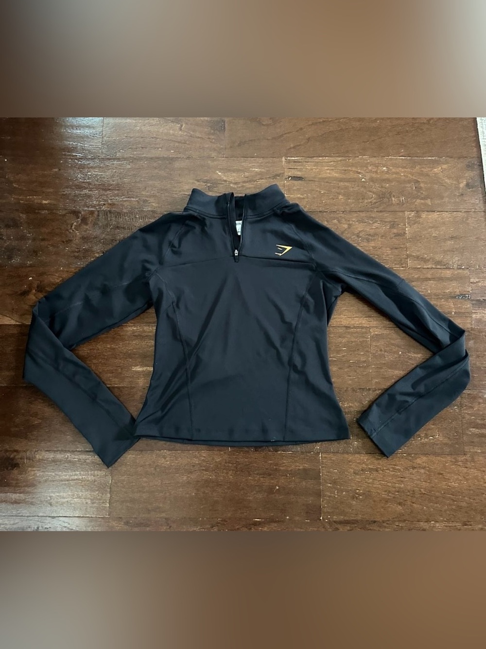 Gymshark TRAINING 1/4 ZIP Top Black size M NWOT - Picture 9 of 9